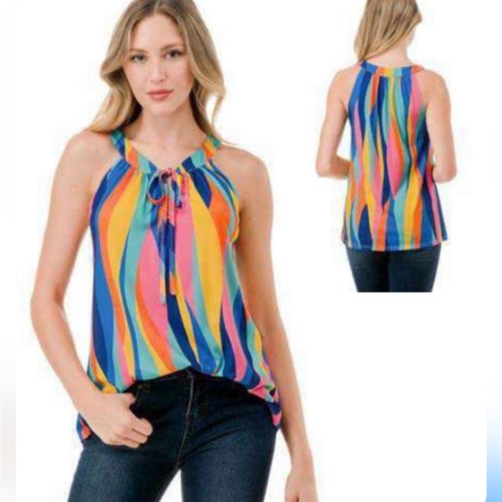 NWT Vava multi color halter